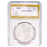 1886 Morgan Silver Dollar PGA MS65