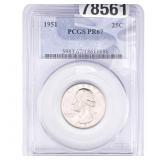 1951 Washington Silver Quarter PCGS PR67