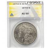 1879-O Morgan Silver Dollar ANACS AU50