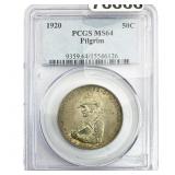 1920 Pilgrim Half Dollar PCGS MS64