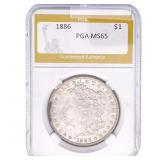 1886 Morgan Silver Dollar PGA MS65