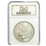 1887 Morgan Silver Dollar NGC MS63