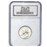 1944 Washington Silver Quarter NGC MS66
