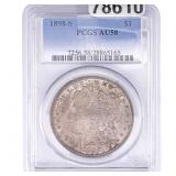 1898-S Morgan Silver Dollar PCGS AU58