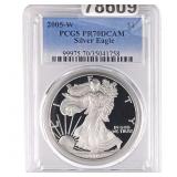 2005-W Silver Eagle PCGS PR70 DCAM