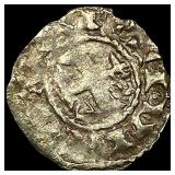 1100s Crusades France Anjou SIlver Denier NEARLY U