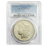 1878-S Morgan Silver Dollar PCGS MS63