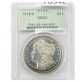 1879-S Morgan Silver Dollar PCGS MS62