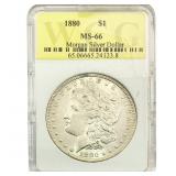 1880 Morgan Silver Dollar WCG MS66