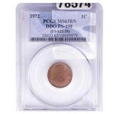 1972 Wheat Cent PCGS MS63 BN DDO FS-108 FS-033.58
