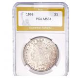 1898 Morgan Silver Dollar PGA MS64