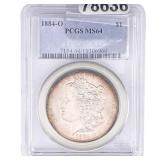 1884-O Morgan Silver Dollar PCGS MS64