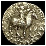 58-12 BC Indo-Scythian Silver Drachm NEARLY UNCIRC