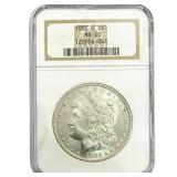 1885-O Morgan Silver Dollar NGC MS65