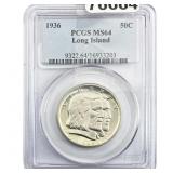 1936 Long Island Half Dollar PCGS MS64