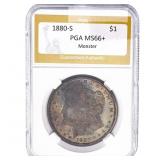 1880-S Morgan Silver Dollar PGA MS66+ Monster