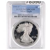 1995-P Silver Eagle PCGS PR70 DCAM