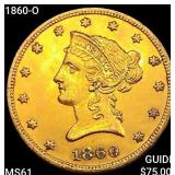 1860-O $10 Gold Eagle UNCIRCULATED