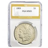 1903 Morgan Silver Dollar PGA MS65