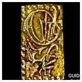 Japan 1832-1858 Gold 2 Shu CLOSELY UNCIRCULATED