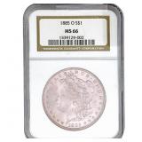 1885-O Morgan Silver Dollar NGC MS66