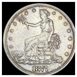 1877-S Silver Trade Dollar NEARLY UNCIRCULATED