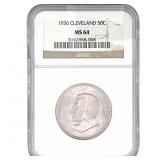 1936 Cleveland Half Dollar NGC MS64