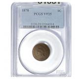 1878 Indian Head Cent PCGS VF25