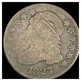 1827 Capped Bust Silver Quarter NICELY CIRCULATED