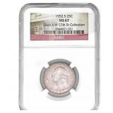 1952-S Washington Silver Quarter NGC MS67
