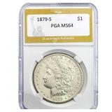 1879-S Morgan Silver Dollar PGA MS64