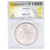 1898-O Morgan Silver Dollar ANACS MS64