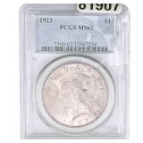 1923 Morgan Silver Dollar PCGS MS62