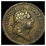 1723 Rosa Americana Halfpenny HIGH GRADE