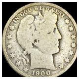 1900-O Silver Barber Half Dollar NICELY CIRCULATED