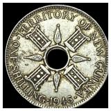 New Guinea Silver 1 Shilling  UNCIRCULATED