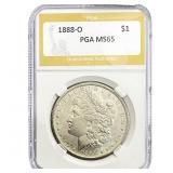 1888-O Morgan Silver Dollar PGA MS65