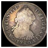 1780 Bolivia Silver 4 Reales  NEARLY UNCIRCULATED