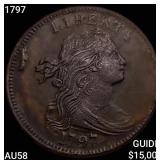 1797 Draped Bust Large Cent CHOICE AU