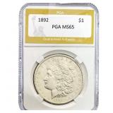 1892 Morgan Silver Dollar PGA MS65