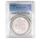 1880-S Morgan Silver Dollar PCGS MS63