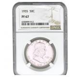 1955 Franklin Half Dollar NGC PF67