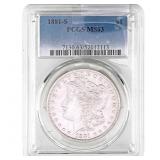 1881-S Morgan Silver Dollar PCGS MS63