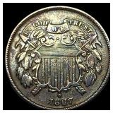 1867 Two-Cent Piece CLOSELY UNCIRCULATED