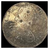 1803 Colonial Spain Silver 8 Reales Chopmarks NEAR