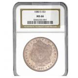 1880-S Morgan Silver Dollar NGC MS66