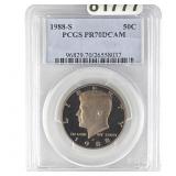 1988-S Kennedy Half Dollar PCGS PR70 DCAM