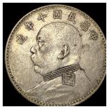 1914 China Silver Yuan "Fat Man Dollar" NEARLY U