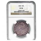 1830 Capped Bust Half Dollar NGC VF30