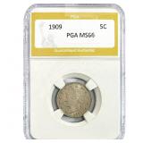 1909 Liberty Victory Nickel PGA MS66
